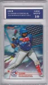 VLADIMIR GUERRERO JR. ROOKIE CARD 2018 Bowman's Best GEM MINT 10 Blue Jays $$ RC - Bild 1 von 1