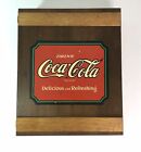 Vintage Coca Cola Wooden 19"X 15"X 4" Removeable Shelves Wall/Table Cabinet Box