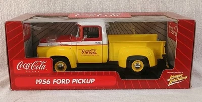 1956 Ford Pickup Coca Cola Johnny Lightning 1:18  Yellow NIB - Image 1 of 4
