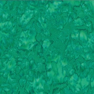Shamrock Green 44" batik by Hoffman, 1895-710, 1895 Watercolors - Picture 1 of 1