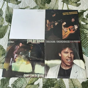 LOT 4 VINYL LP ALBUM Stevie Ray Vaughan ZZ Top Thorogood Blues ROCK VG+ Shrink - Picture 1 of 10