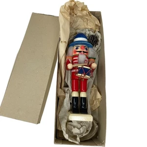 Caja de tambor cascanueces Erzgebirge experta de colección hecha a mano RDA Alemania Oriental de madera - Imagen 1 de 9