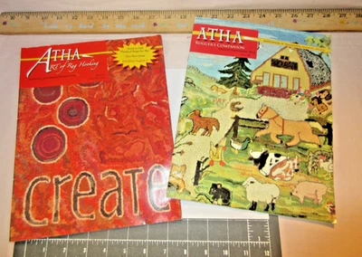 LOTE 2 REVISTAS ATHA RT de RUG HOOKING-2014-Ago/Setembro(2008)+2016-Out/Nov(219)-FS - Imagem 1 de 4