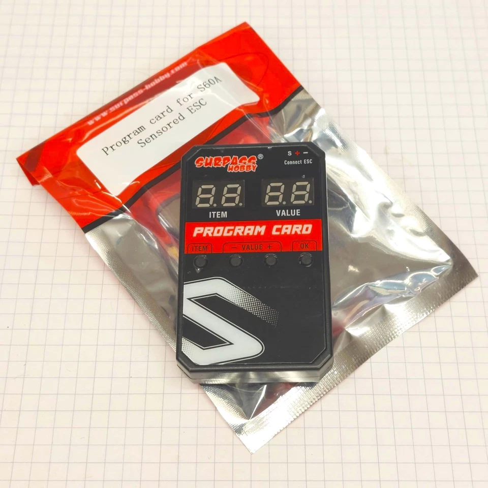 Tarjeta de programación Surpass Hobby Surpass Hobby ESC para S60A Sensored ESC - Imagen 1 de 1