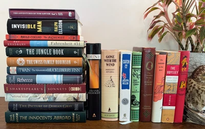 Lot 20 HC Classic Literature Exc Cond, Ships Fast, Twain Carroll Burns Homer+ - Image 1 of 4