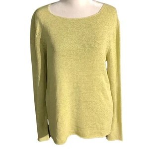 Top donna Eileen Fisher in seta taglia M - minimalista, leggero, manica lunga - Foto 1 di 6