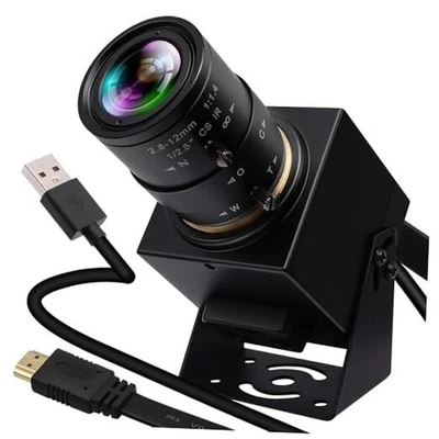 HDMI USB Camera 4K Webcam Simultaneous Output 2.8-12mm 4X Manual Zoom Lens - image 1 of 4