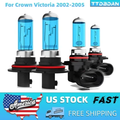 Faros halógenos luz antiniebla haz alto/bajo para Ford Crown Victoria 2002-2005 Foto 1 de 4