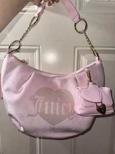 Juicy Couture Queen Couture Hobo Light Pink Handbag - Picture 1 of 6