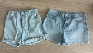 Youth Girls summer jean shorts size 12+ size plus TCP Old Navy Worn 1x - Picture 1 of 3