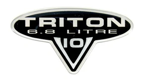 FORD TRITON V10 Emblem SATIN CHROME - Bild 1 von 2