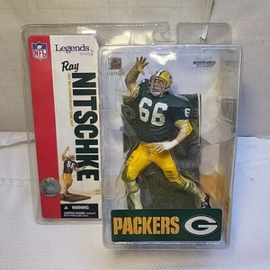 #66 NFL RAY NITSCHKE Green Bay PACKERS GREEN Jersey LEGENDS Series 2 FOOTBALL - Picture 1 of 9