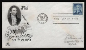 #1038 5c Monroe, Art Craft FDC **ANY 5=FREE SHIPPING** - Picture 1 of 1