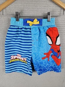 Marvel Spidey Shorts size 4T swim trunk Spider-man super hero lined - Picture 1 of 12