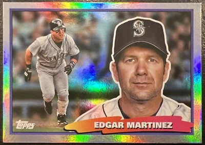 2022 Topps Archives Big Foil Edgar Martinez #88BF-32 Seattle Mariners HOF Card - Image 1 of 2