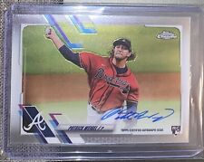 2021 TOPPS CHROME patrick weigel on card auto rc braves mariners pacific