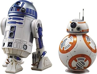Japan Plamodel BANDAI Star Wars Plastic Model 1/12 BB-8 & R2-D2 from Japan - Image 1 of 4