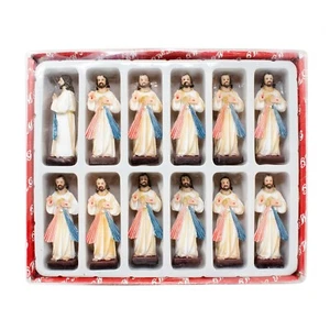 Estatuillas de Jesús de la Divina Misericordia 3 Pulgadas - Pack de 12 | Figuras Divinas de Jesús - Imagen 1 de 3
