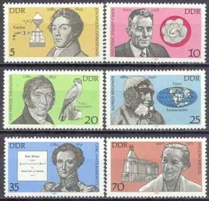 RDA 1990 Yvert 2156/61 científicos MNH VF - Imagen 1 de 1
