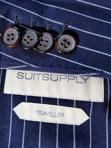 SUITSUPPLY yatching striped Unconstructed Surgeon traveller sportcoat Jacket 36S - Picture 1 of 8