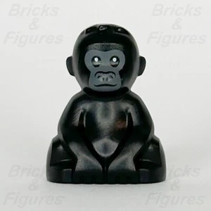 LEGO® City Baby Gorilla Animal Minifigure Part Jungle Black 30665 60437 5619pb01 - Picture 1 of 4