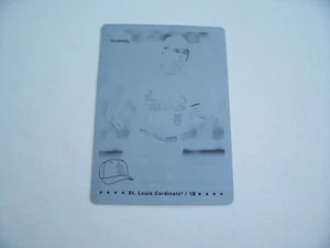 ALBERT PUJOLS 2006 FLEER TRADITION BASEBALL BLACK PRINTING PRESS PLATE #d 1 OF 1 - Picture 1 of 2