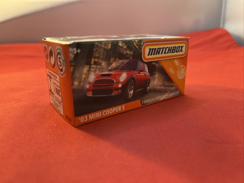 MATCHBOX 2020 POWER GRABS MBX CITY '03 MINI COOPER S 39/100 RED - Image 1 of 1