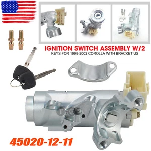 New Switch Assembly W/2 Keys For 1998 Toyota Corolla Ignition With Bracket - Picture 1 of 12