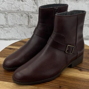 Cole Haan Grand OS Mujer 8.5B Cuero Marrón Impermeable Cremallera Botines - Imagen 1 de 11