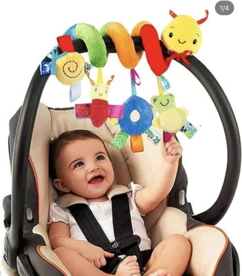 Baby Crib Hanging Rattles Toys Car Seat Toy Soft Mobiles Stroller Crib Cot Spira - Image 1 of 4