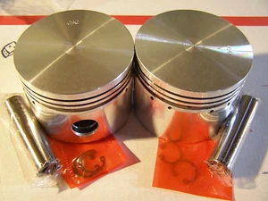 Norton Commando Norton 850cc + .060 Piston set (2) with Hastings rings stk144H - Picture 1 of 4