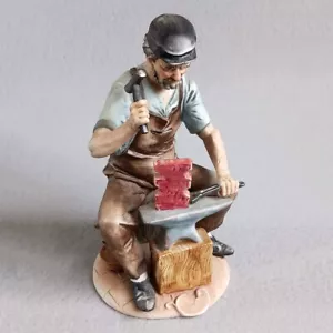 Capodimonte Porzellan Figur Schmied signiert A. Benni 9" groß #1075 - Bild 1 von 6