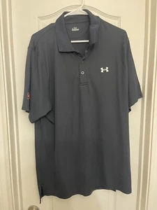 Splitsville Under Armour Mens Polo Large Black Logos 7/10 - Picture 1 of 6