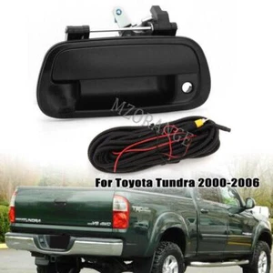Tailgate Handle with Backup Camera For Toyota Tundra 2000-2006 Primed Black - Picture 1 of 11