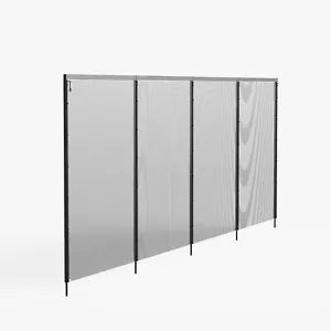 Domi 4.5'x12' DIY Pool Fence for Inground Pools,Outdoor Pool,Black Pool Mesh - Picture 1 of 7