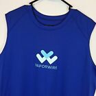 Badger Sport Men's Vaporwire Sleeveless Blue Pullover T-Shirt Size Large