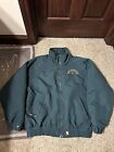 Men’s Vintage 90’s Branded Carhartt Jacket Teal Green Fleece Lined Sz L