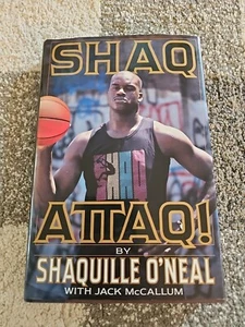 Shaq Attaq! Shaq Biography 1993 1st First Edition Hard Cover HC Dust Jacket DJ - Foto 1 di 5