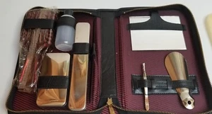 Vintage Men Travel Grooming Lit vanity case toiletry zip up case Never Used - Picture 1 of 6