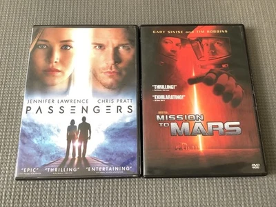 Passengers Mission To Mars 2 DVD Lot Jennifer Lawrence Chris Pratt Tim Robbins - Image 1 of 4
