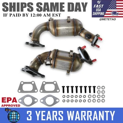 For Chevy Traverse 3.6L 2017-2021 Both Catalytic Converters Front Left & Right - Image 1 of 4