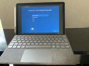 Microsoft Surface Go 2 64GB Black Pen Spigen Case & Charger & Keyboard - Picture 1 of 11