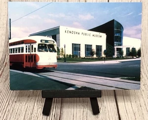 Public Museum Transit Electric Streetcar, Kenosha, Wisconsin WI Postcard - Picture 1 of 4