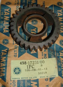 YAMAHA DT250 DT400 1975-76 TRANSMISSION 3RD GEAR NOS OEM 498-17231-00-00 - Bild 1 von 2