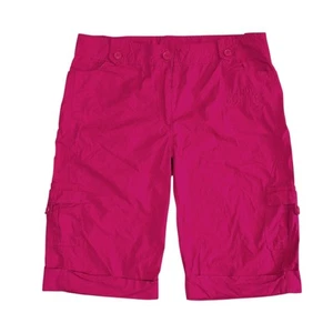 Damen Cargo Shorts Fuchsia Rosa Übergröße 22 Bermuda Caprihose L.Q. Jeans - Bild 1 von 8