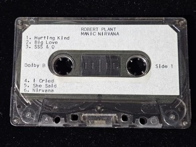 ROBERT PLANT MANIC NIRVANA 1990 EP DEMO TAPE, PROMOTIONAL CASSETTE TAPE - Image 1 of 4