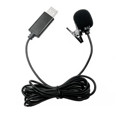 USB-Lavalier-Ansteckmikrofon, Omnidirektional, Kabelgebunden, Ansteckmikrof4466 - Bild 1 von 4