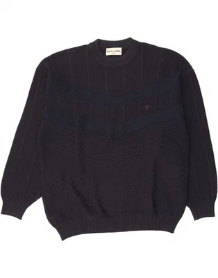 PIERRE CARDIN мужской ворота джемпер свитер XL темно-синий акриловый BM07 - Изображение 1 из 3