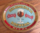 Pre Pro GEO. RINGLER & CO. BREWERS NEW YORK HD Beach 16.5" OVAL BEER TRAY Sign