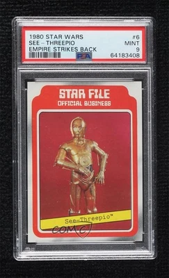 1980 Star Wars: The Empire Strikes Back File C-3PO See-Threepio PSA 9 MINT 07qw - Image 1 of 3